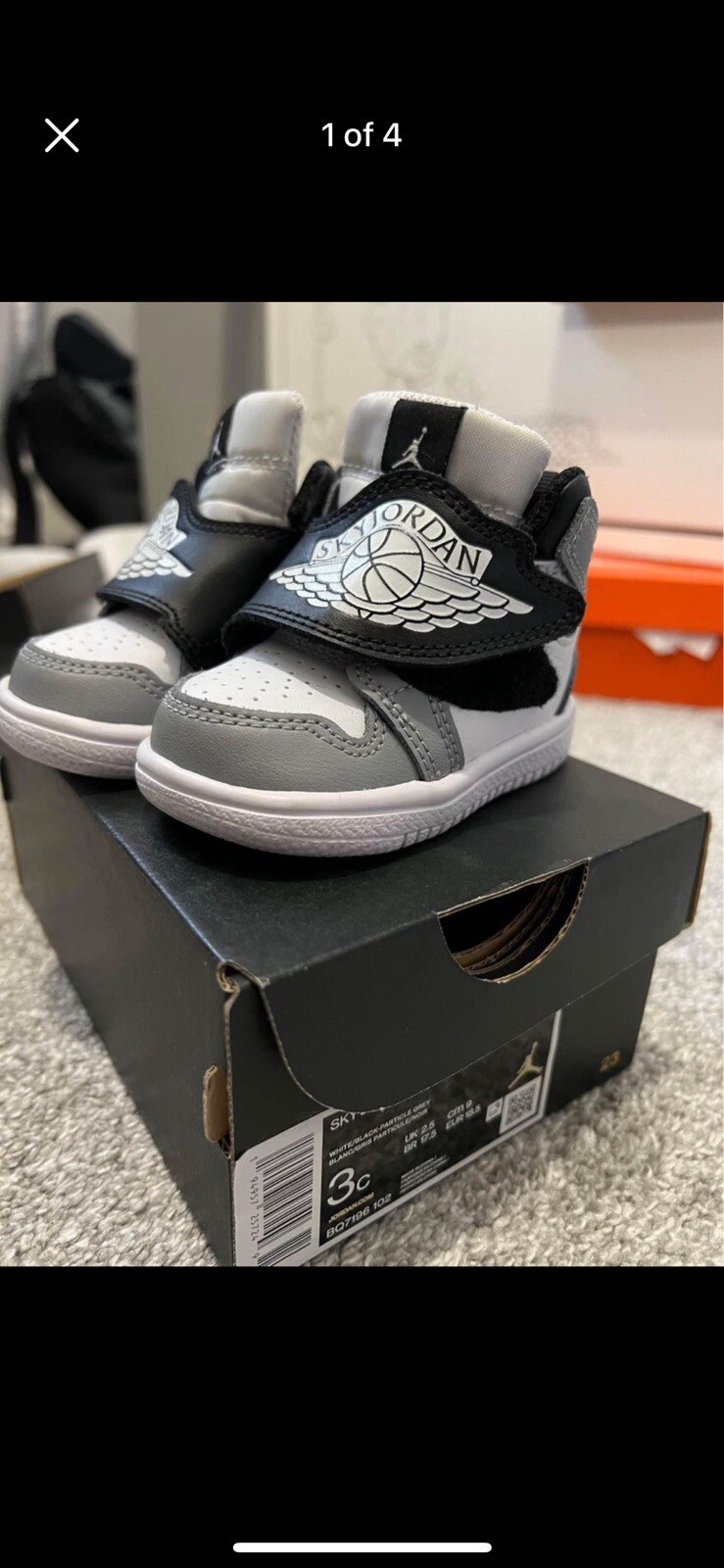 PONY Scarpe Nike Air Jodan Sky Crib taglia uk 2 5