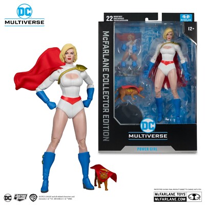 McFarlane Collector Edition DC Multiverse Powergirl & Streaky Action Figure NEW