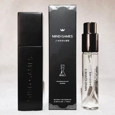 Mind Games Unisex J'Adoube Pomegranate Suede Extrait de Parfum Spray &Case .25oz