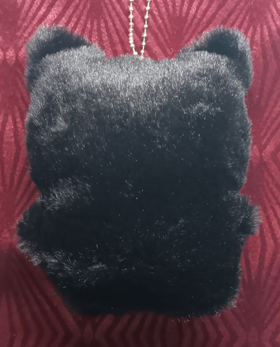 Super Cute Black Cat Plush Toy Doll Small Backpack Charm Pillow Cushion Dangle - Picture 4 of 5