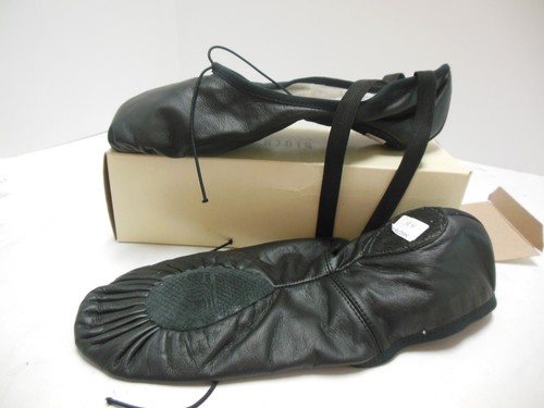 Men's leather ballet shoes Bloch Pump S0278M Black split sole All leather - Picture 3 of 4