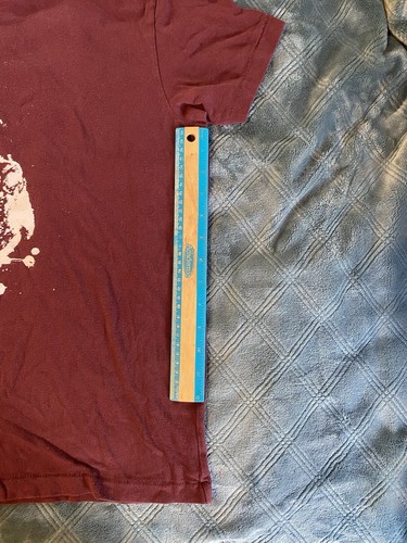 Y2K Ruehl No.925 T-Shirt Graphic Print French Bulldog Burgundy Abercrombie S - Picture 11 of 14