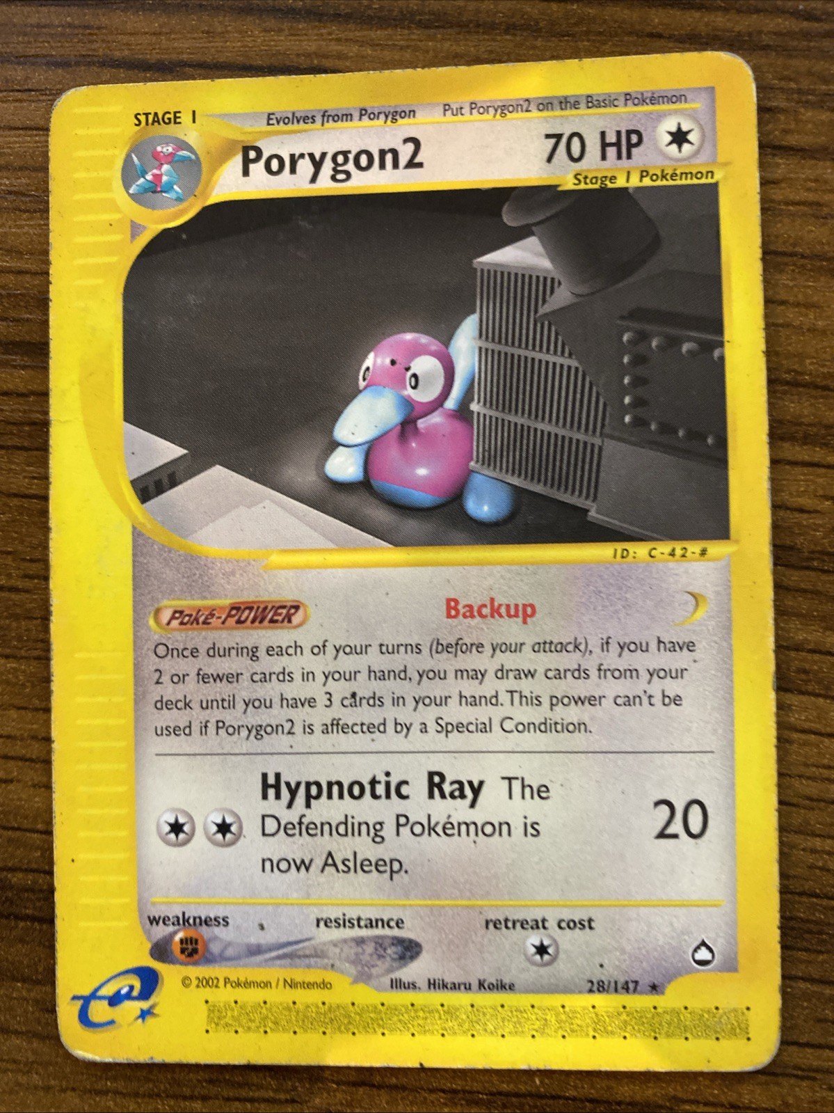 Pokemon Porygon2 Aquapolis Non Holo E-Reader 28/147