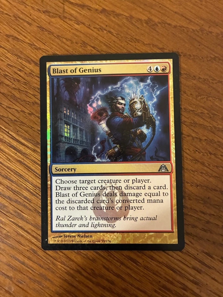 Blast of Genius - Foil - Dragon's Maze #55/156 MTG Magic The Gathering. M3 - Image 2 of 2