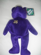 BEANIE BABIES Mark McGwire 25 Purple Doll