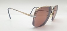 Vintage Stanton Gold Pilot Half-Rim Metal Sunglasses FRAMES ONLY