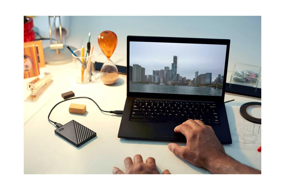 WD 6TB My Passport, Portable External Hard Drive, Black, Backup Software with... - Image 2 of 4