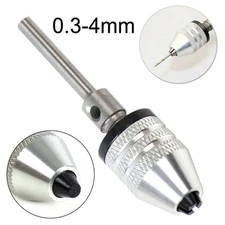 0.3-4mm Dia Drill Chuck Adapter Aluminum Alloy Drill Bit For Rotary Tool
