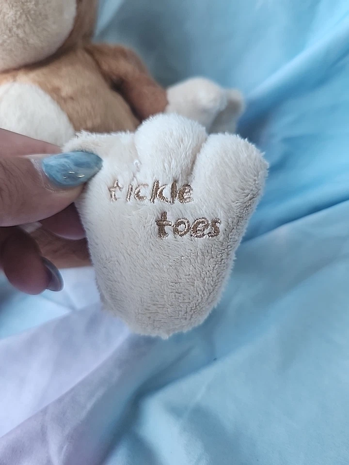 2008 Nuby Luv n’ Care Tickle Toes Monkey Plush Stuffed Animal Laughs Giggles - Image 2 of 4