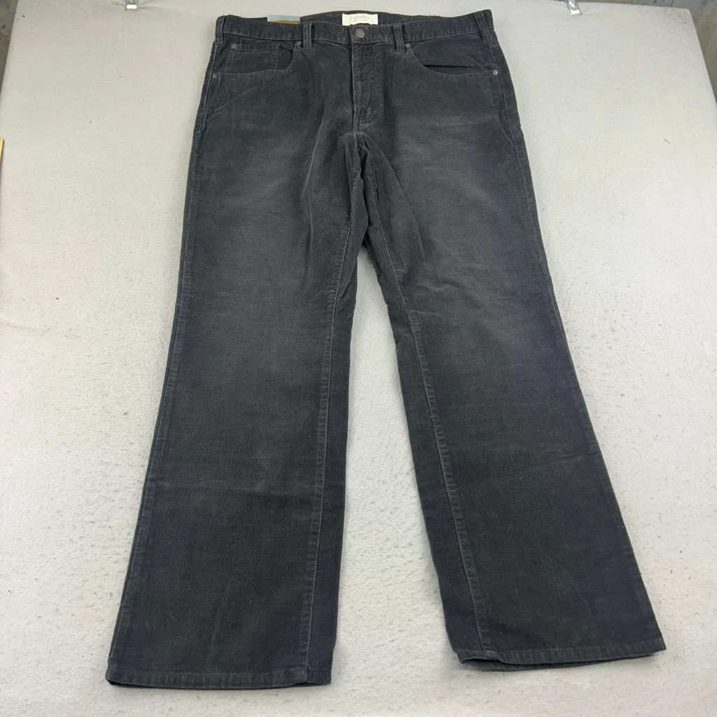 Sonoma Pants Mens 38X32 Gray Corduroy Flat Front Straight Leg NWT
