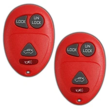 2 Key Fob Remote Replacement for 2001-2007 GM 10335588 L2C0007T Red