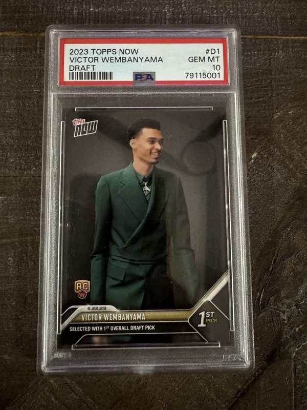 2023 Topps Now Draft - Victor Wembanyama #D-1  PSA 10 (RC)