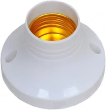 Socket Base, 3 PACK Plastic E27/E26 Medium Base Ceiling Receptacle Lamp Holde