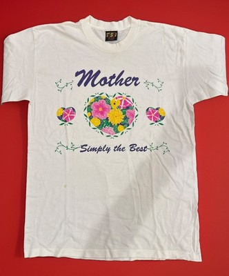 Mother Simply The Best Flower Graphic Tshirt Size Large Good Used Condition
