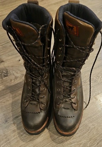Red Wing Irish Setter Elk Tracker Gore-Tex Boots Mens Sz 14D Brown Leather - Picture 9 of 18