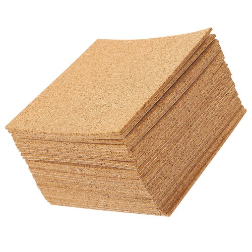 60Pcs Adhesive Cork Coasters Square Sheets for Home Decor Craft - Picture 10 of 10