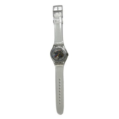 Swatch Unisex Clearly New Gent Adjustable Analog Quartz Watch, 41mm, Transparent