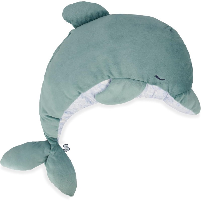 Peluche dauphin apaisante de 60cm au toucher ultra doux dès la naissance