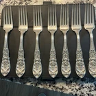 Sterling International Silver Forks Set of 7 No Mono 7.25”