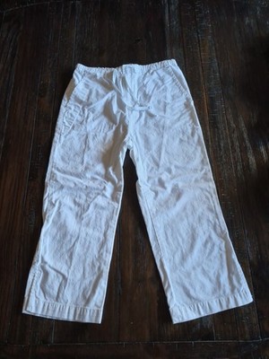 Vintage Gap Factory Store White Drawstring Pants Girls Size 10