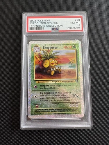 Pokémon Exeggutor Legendary Collection Reverse Holo PSA 8 23/110