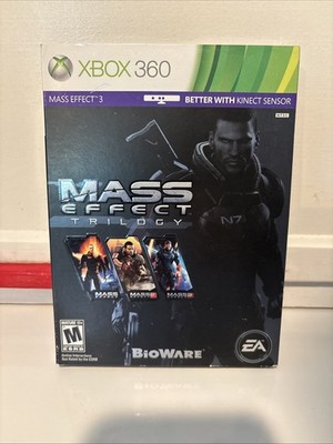 Mass Effect 1 2 3 Trilogy Microsoft Xbox 360 Complete Excellent