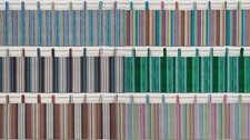 Colorful Stripes Tab Top Valances or Curtains 6 Colors Available