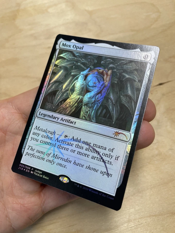 Magic The Gathering MTG Foil Judge Promo Mox Opal NM/MINT - Image 2 of 4