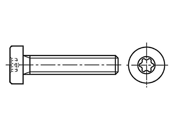 100X 1145932 Schraube M3X8 0,5 Kopf: Zylinder Torx® TX10 Stahl Zink Bossard-image