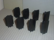 8 x LEGO pirate CASTLE black wall 2345 Set 6086 6085 6077 6075 1906 8877 6987...