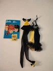 Vtg Barbie #944 Masquerade Black & Yellow Costume Hat Mask Shoes
