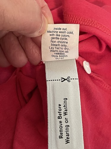 JCrew New Womens L Pink Lightweight Breathable Cotton Henley Top - Picture 4 of 7