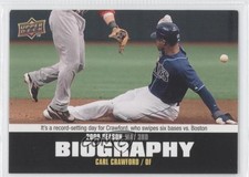 2010 Upper Deck Season Biography Carl Crawford #SB-33 9es