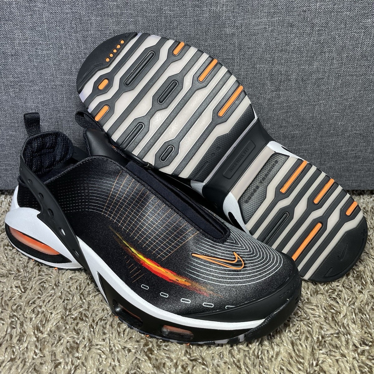 Nike Air Max Craze Black White Citrus Womens Sz 10.5/ Mens Size 9 Nike Air Max Craze Black White Citrus Womens Sz 10.5/ Mens Size 9