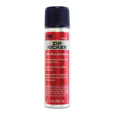 ZAP Zip Kicker PT-15  Aerosol Spray  CA Accelerator - 2oz - Pacer Robart Mfg Inc