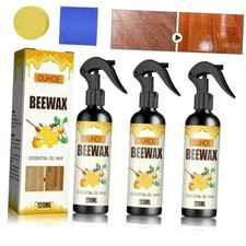 3 Pcs Natural Beeswax Care Spray  Restorer,Beeswax Wood Polish,For Living