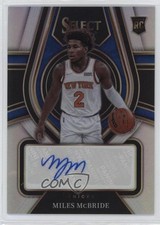 2021 Panini Select Rookie Signatures Silver Prizm 24/249 Miles McBride Auto 1bf5