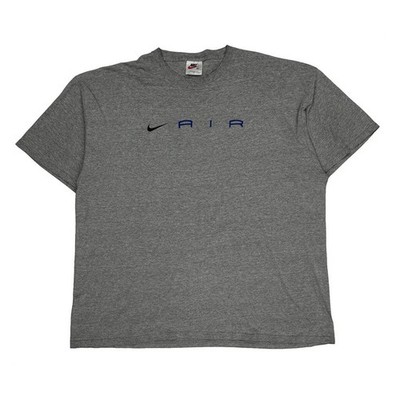 Made In USA Nike Air Spellout T-Shirt - 2XL Grau Baumwolle
