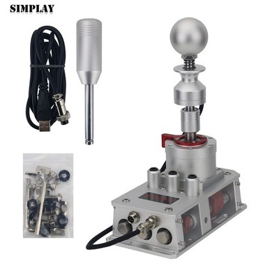 SIMVERTEX V7 SQ2/6+4R Sim Shifter Manual Shifter (Silver) + Reverse Gear Kit