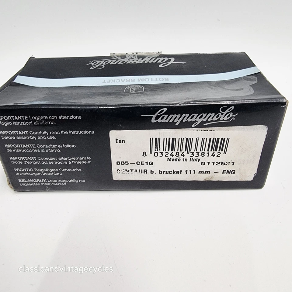 NOS Campagnolo Centaur Bottom Bracket 111mm x Eng 68mm x 1.37” x 24tpi - Image 4 of 4