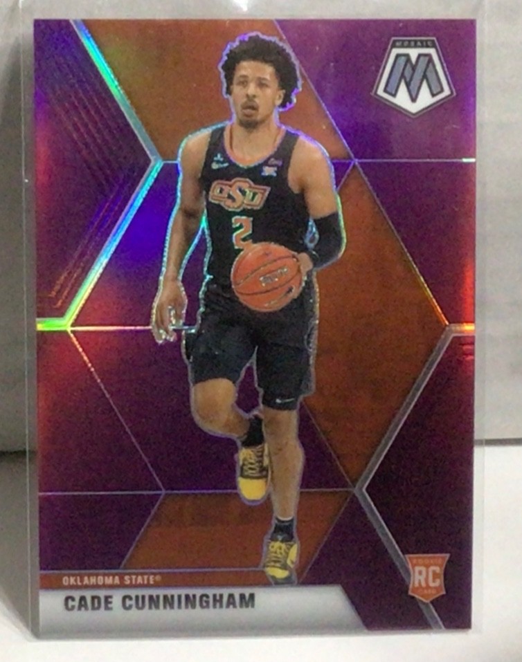 2021 Chronicles DP Mosaic Cade Cunningham Rookie Purple Prizm 18/49 RC 251