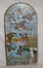 Vintage Marx Toys Wing Shot Bagatelle Game 1960's Pinball Game Working Condition