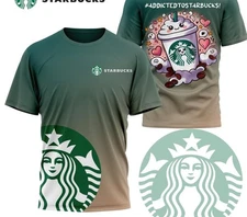 SALE 35%! Sta-rb-ucks Addicted To Star-bu-cks T-Shirt