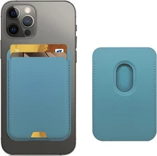 Magnetic Wallet Compatible with MagSafe for iPhone 17 16 15 14 13 Light Blue 