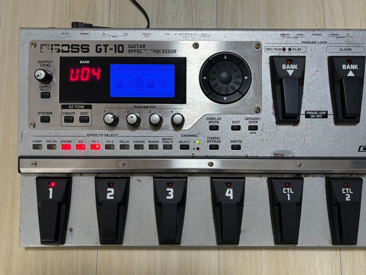 Boss GT-10 Multi Guitar Effects Processor Effect Pedal with Power