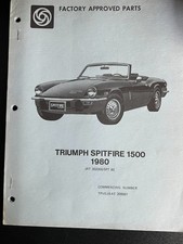 Factory Approved Parts Triumph Spitfire 1500 1980 Jrt 302056spt 80 Factory Approved Parts Triumph Spitfire 1500 1980 Jrt 302056spt 80