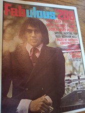 Vintage FABULOUS 208 Magazine DECEMBER 1968 Bee Gees David Dundas George Best