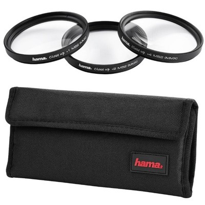 Hama Nahlinsen Set 62mm +1 +2 +4 Close-Up Filter Makro-Linse Macro Kamera DSLR