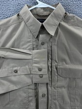 5.11 Tactical Tactical Series Shirt Men L Tan Long Sleeve Ripstop Vented Utility