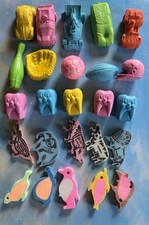 Huge VTG lot 25 Rubber Erasers RARE Diener Te...